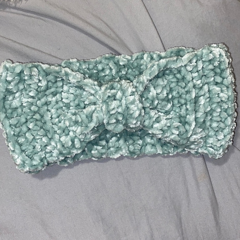 Infants crochet ear warmer headband